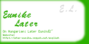 eunike later business card